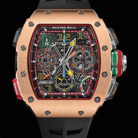 richard mille rose gold split seconds.